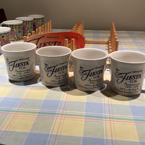 Fiestaware 1996 mug. 60 th anniversary logo. Never used. Display use only. - Picture 5 of 6